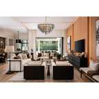Crystorama ADD-316-AG-SM Aged Brass Addis 16 Light Aged Brass Chandelier Image 3