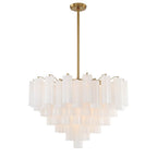 Crystorama Addis 16 Light Aged Brass Chandelier