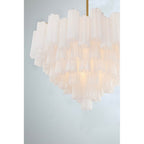 Crystorama ADD-316-AG-WH Aged Brass Addis 16 Light Aged Brass Chandelier Image 2
