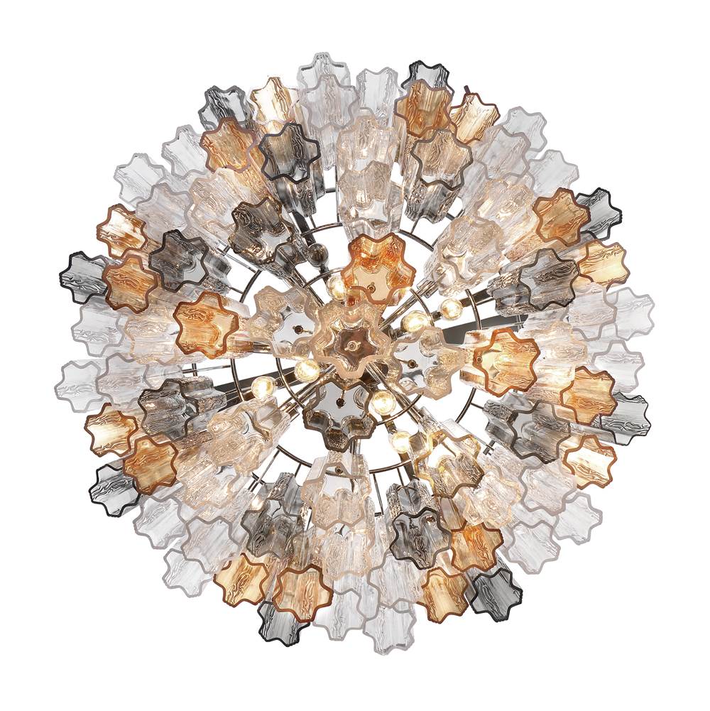 Crystorama ADD-316-CH-AU Polished Chrome Addis 16 Light Polished Chrome Chandelier Image 3