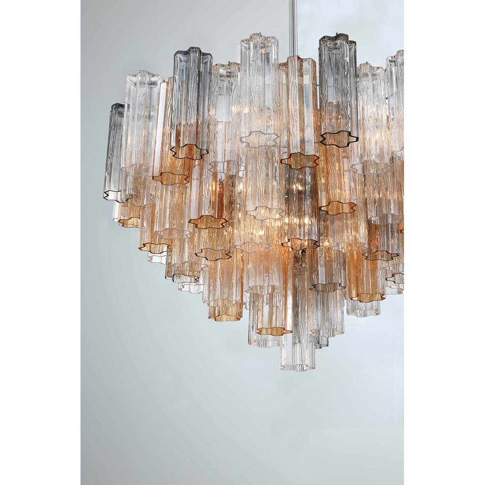 Crystorama ADD-316-CH-AU Polished Chrome Addis 16 Light Polished Chrome Chandelier Image 2