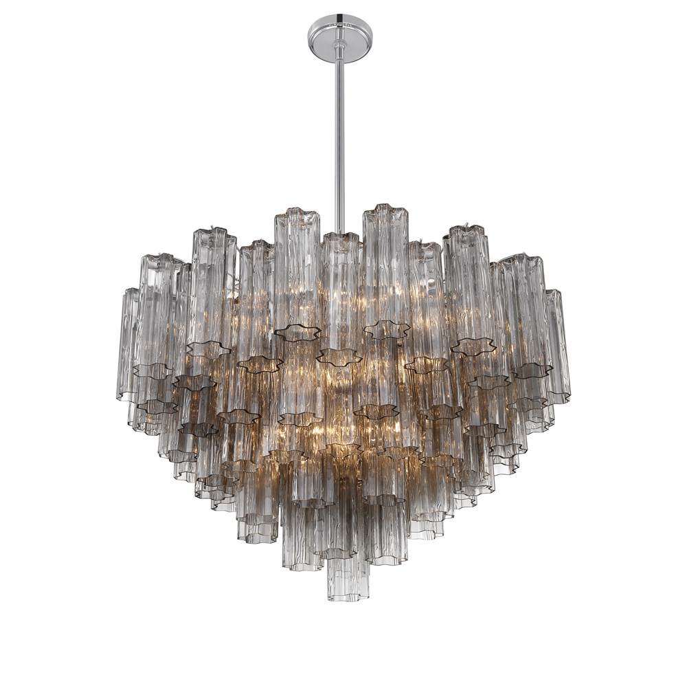 Crystorama ADD-316-CH-SM Polished Chrome Addis 16 Light Polished Chrome Chandelier Image 4