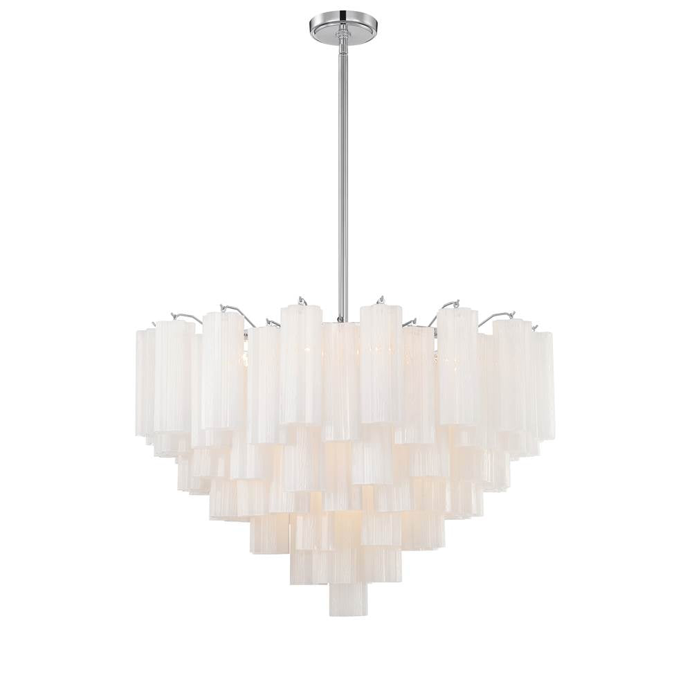 Crystorama Addis 16 Light Aged Brass Chandelier