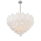 Crystorama ADD-316-CH-WH Polished Chrome Addis 16 Light Polished Chrome Chandelier Image 4