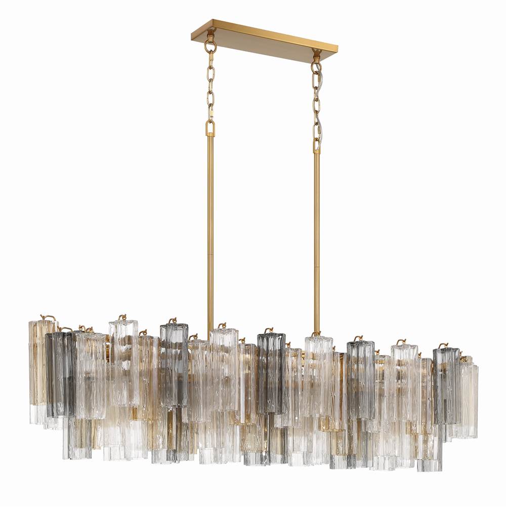 Crystorama ADD-317-AG-AU Aged Brass Addis 14 Light Aged Brass Chandelier Image 3
