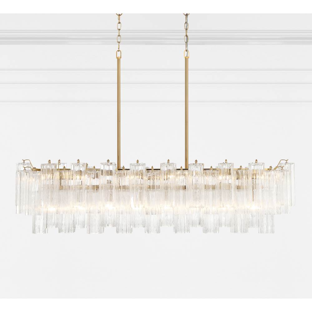 Crystorama ADD-317-AG-CL Aged Brass Addis 14 Light Aged Brass Chandelier Image 2