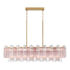 Crystorama ADD-317-AG-SP Aged Brass Addis 14 Light Aged Brass Linear Chandelier Image 7