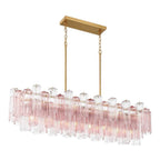 Crystorama ADD-317-AG-SP Aged Brass Addis 14 Light Aged Brass Linear Chandelier Image 6