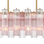 Crystorama ADD-317-AG-SP Aged Brass Addis 14 Light Aged Brass Linear Chandelier Image 5