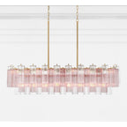 Crystorama ADD-317-AG-SP Aged Brass Addis 14 Light Aged Brass Linear Chandelier Image 4