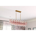 Crystorama ADD-317-AG-SP Aged Brass Addis 14 Light Aged Brass Linear Chandelier Image 3