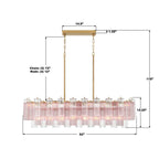 Crystorama ADD-317-AG-SP Aged Brass Addis 14 Light Aged Brass Linear Chandelier Image 2