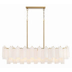 Crystorama ADD-317-AG-WH Aged Brass Addis 14 Light Aged Brass Chandelier Image 1