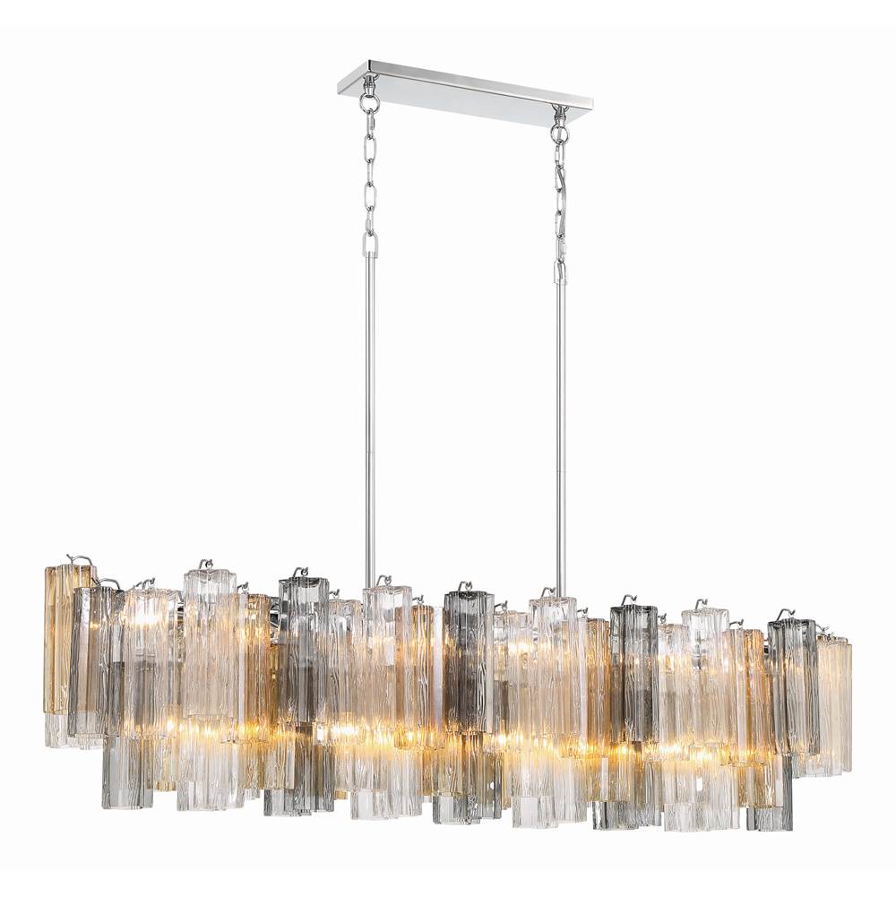 Crystorama Addis 14 Light Aged Brass Chandelier