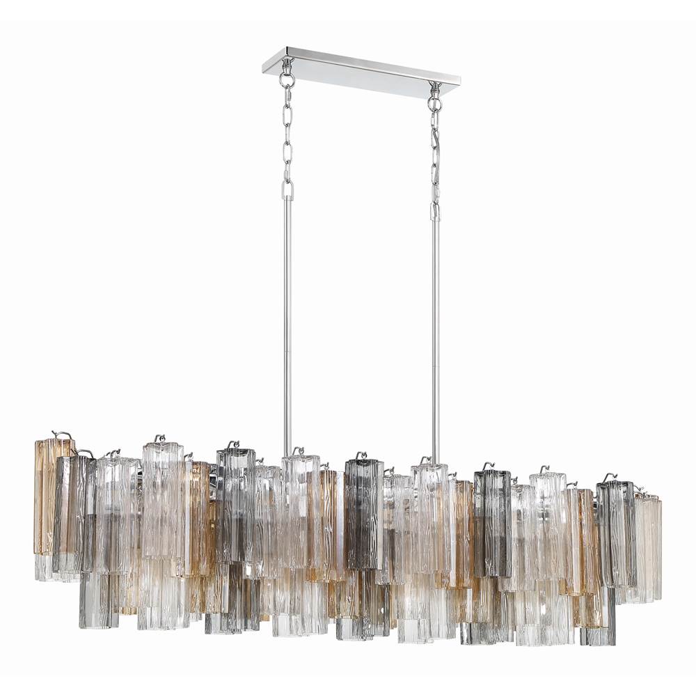 Crystorama ADD-317-CH-AU Polished Chrome Addis 14 Light Polished Chrome Chandelier Image 4