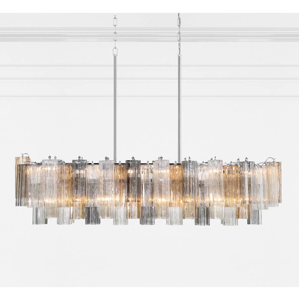 Crystorama ADD-317-CH-AU Polished Chrome Addis 14 Light Polished Chrome Chandelier Image 2