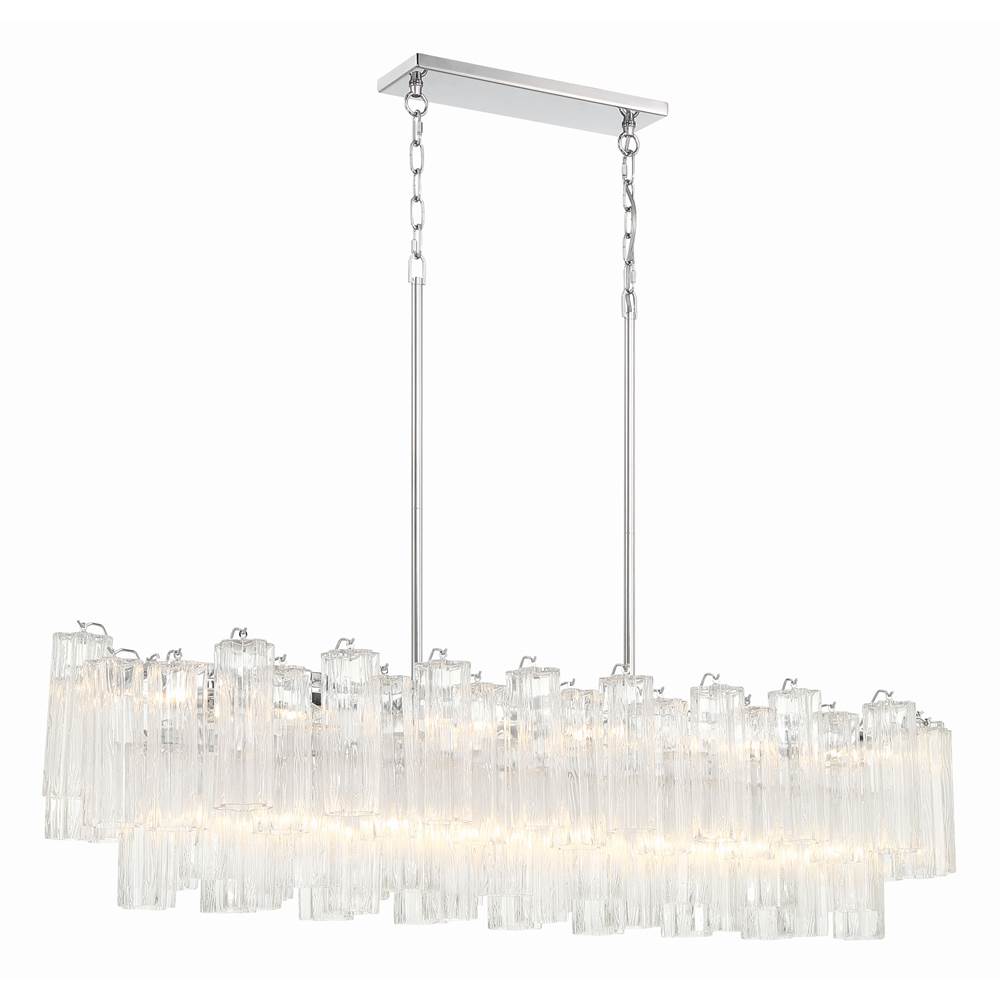 Crystorama Addis 14 Light Aged Brass Chandelier