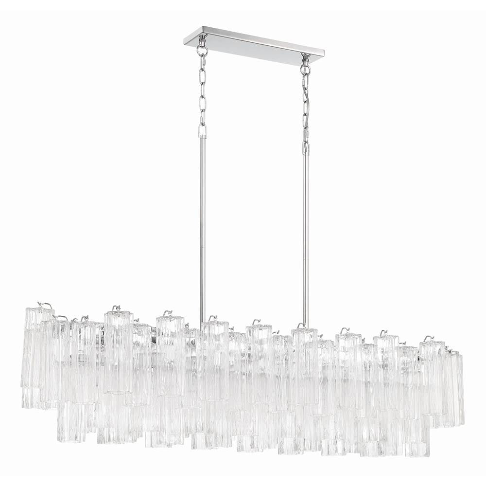 Crystorama ADD-317-CH-CL Polished Chrome Addis 14 Light Polished Chrome Chandelier Image 4