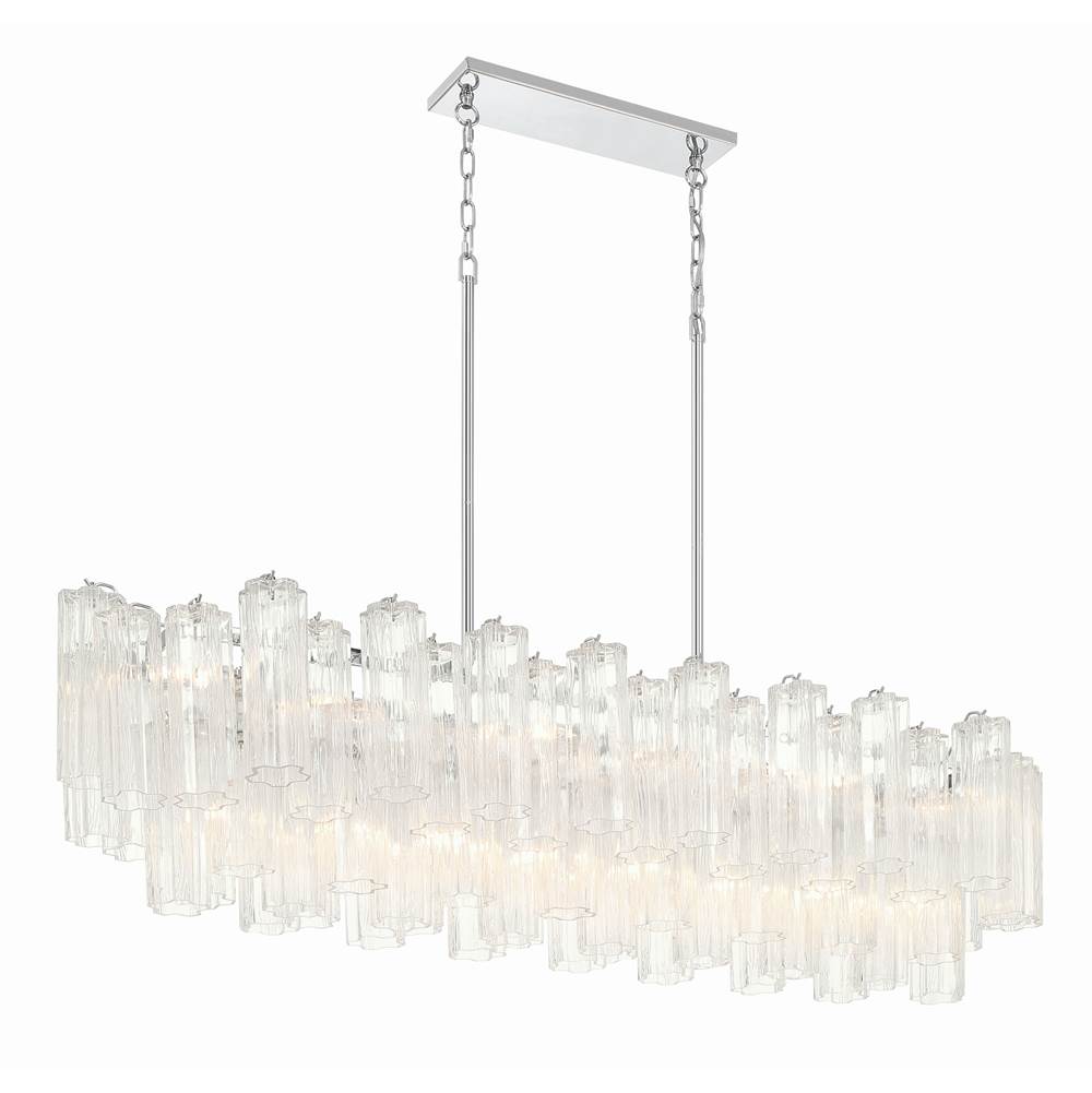 Crystorama ADD-317-CH-CL Polished Chrome Addis 14 Light Polished Chrome Chandelier Image 3