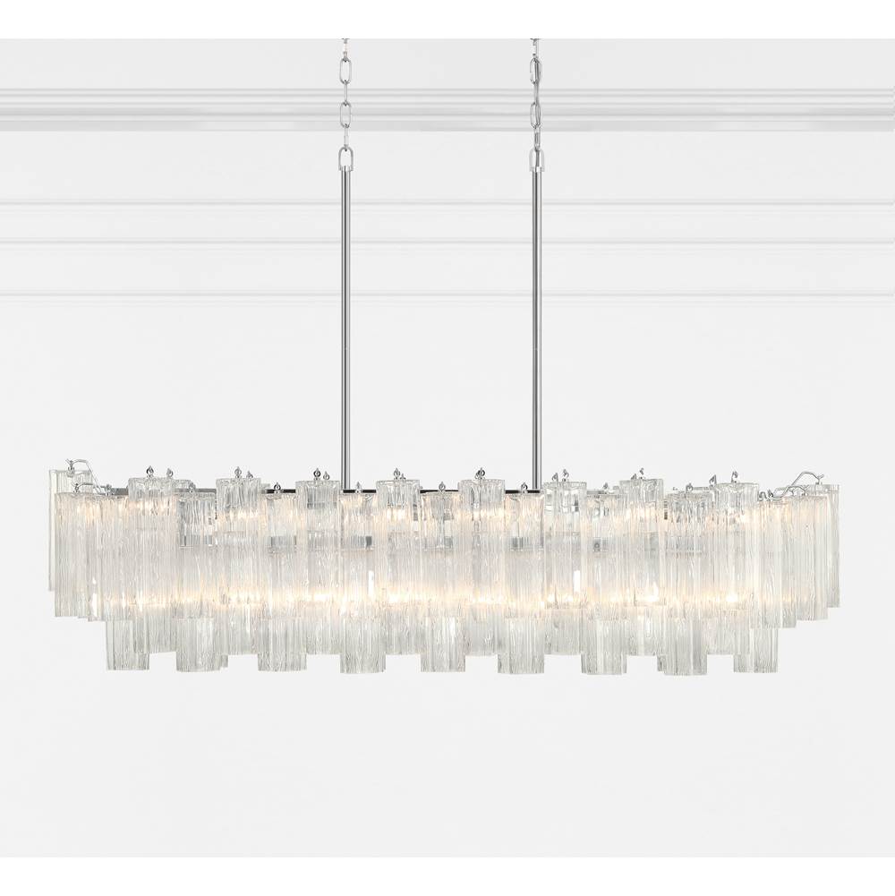 Crystorama ADD-317-CH-CL Polished Chrome Addis 14 Light Polished Chrome Chandelier Image 2