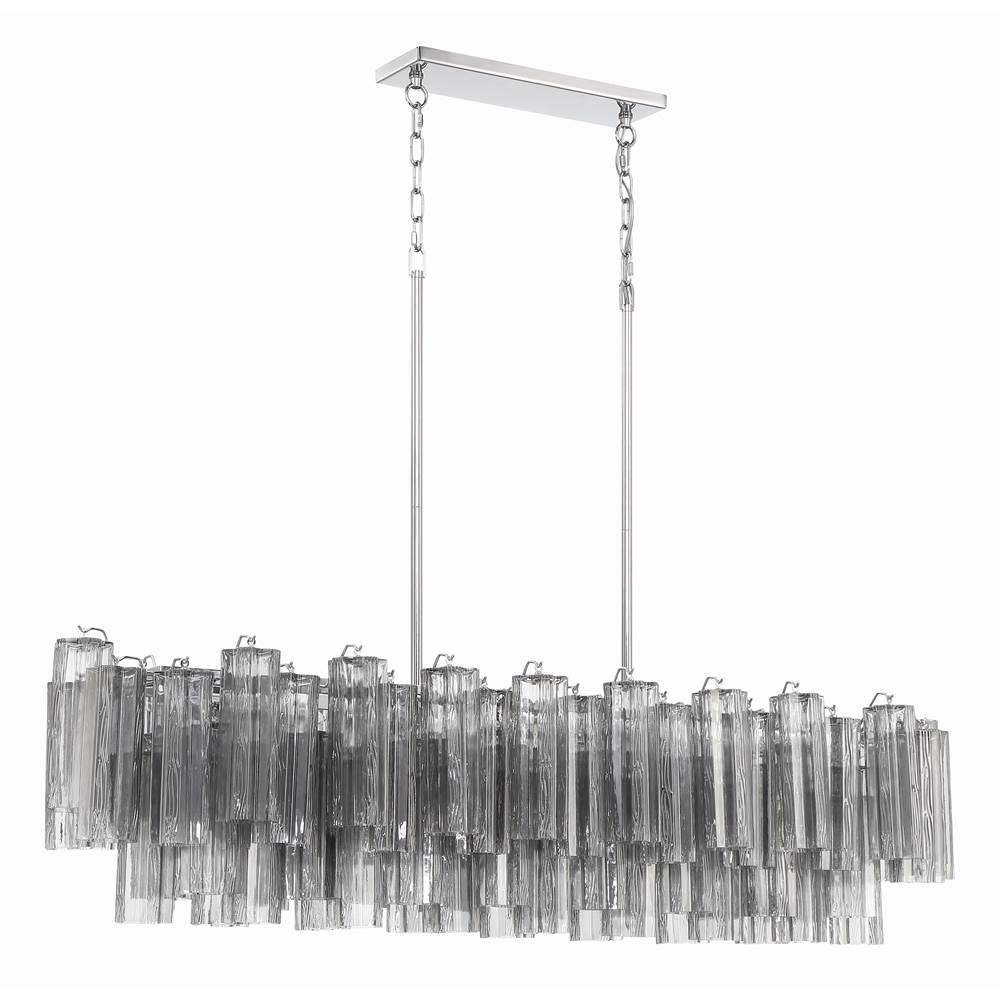 Crystorama ADD-317-CH-SM Polished Chrome Addis 14 Light Polished Chrome Chandelier Image 3