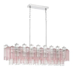 Crystorama Addis 14 Light Aged Brass Linear Chandelier