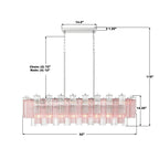 Crystorama ADD-317-CH-SP Polished Chrome Addis 14 Light Polished Chrome Linear Chandelier Image 2