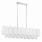 Crystorama ADD-317-CH-WH Polished Chrome Addis 14 Light Polished Chrome Chandelier Image 4
