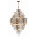 Crystorama ADD-319-AG-AU Aged Brass Addis 20 Light Aged Brass Chandelier Image 1