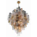 Crystorama ADD-319-AG-AU Aged Brass Addis 20 Light Aged Brass Chandelier Image 4