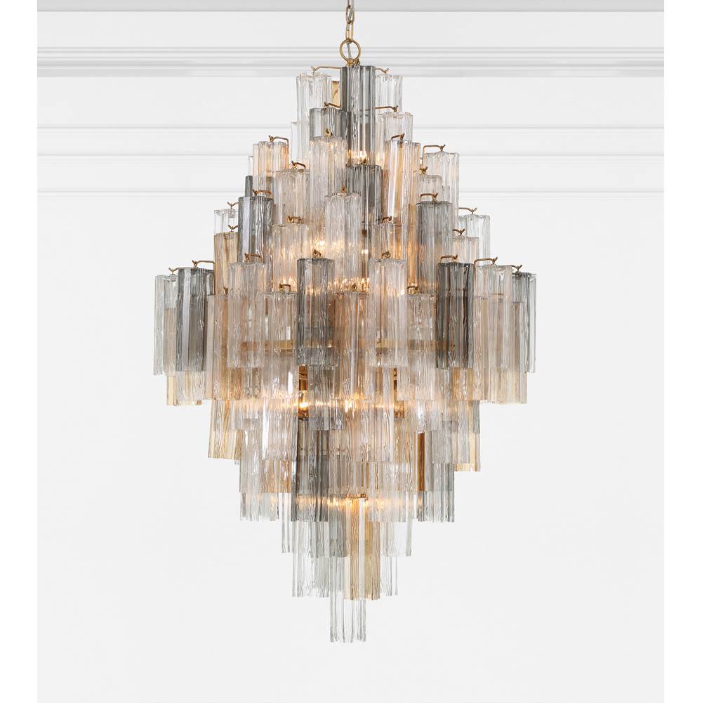 Crystorama ADD-319-AG-AU Aged Brass Addis 20 Light Aged Brass Chandelier Image 2