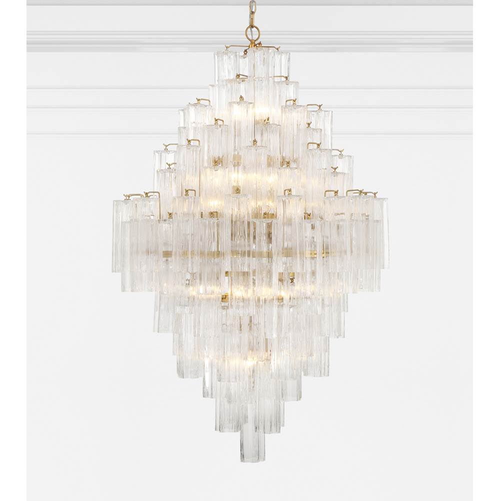Crystorama ADD-319-AG-CL Aged Brass Addis 20 Light Aged Brass Chandelier Image 2