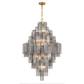 Crystorama ADD-319-AG-SM Aged Brass Addis 20 Light Aged Brass Chandelier Image 1