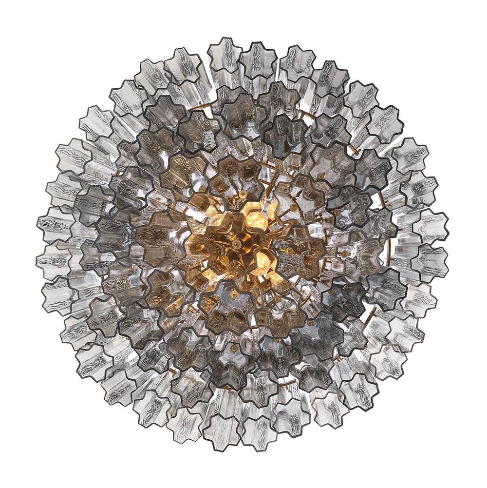 Crystorama ADD-319-AG-SM Aged Brass Addis 20 Light Aged Brass Chandelier Image 6