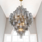 Crystorama ADD-319-AG-SM Aged Brass Addis 20 Light Aged Brass Chandelier Image 3