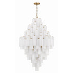 Crystorama Addis 20 Light Aged Brass Chandelier