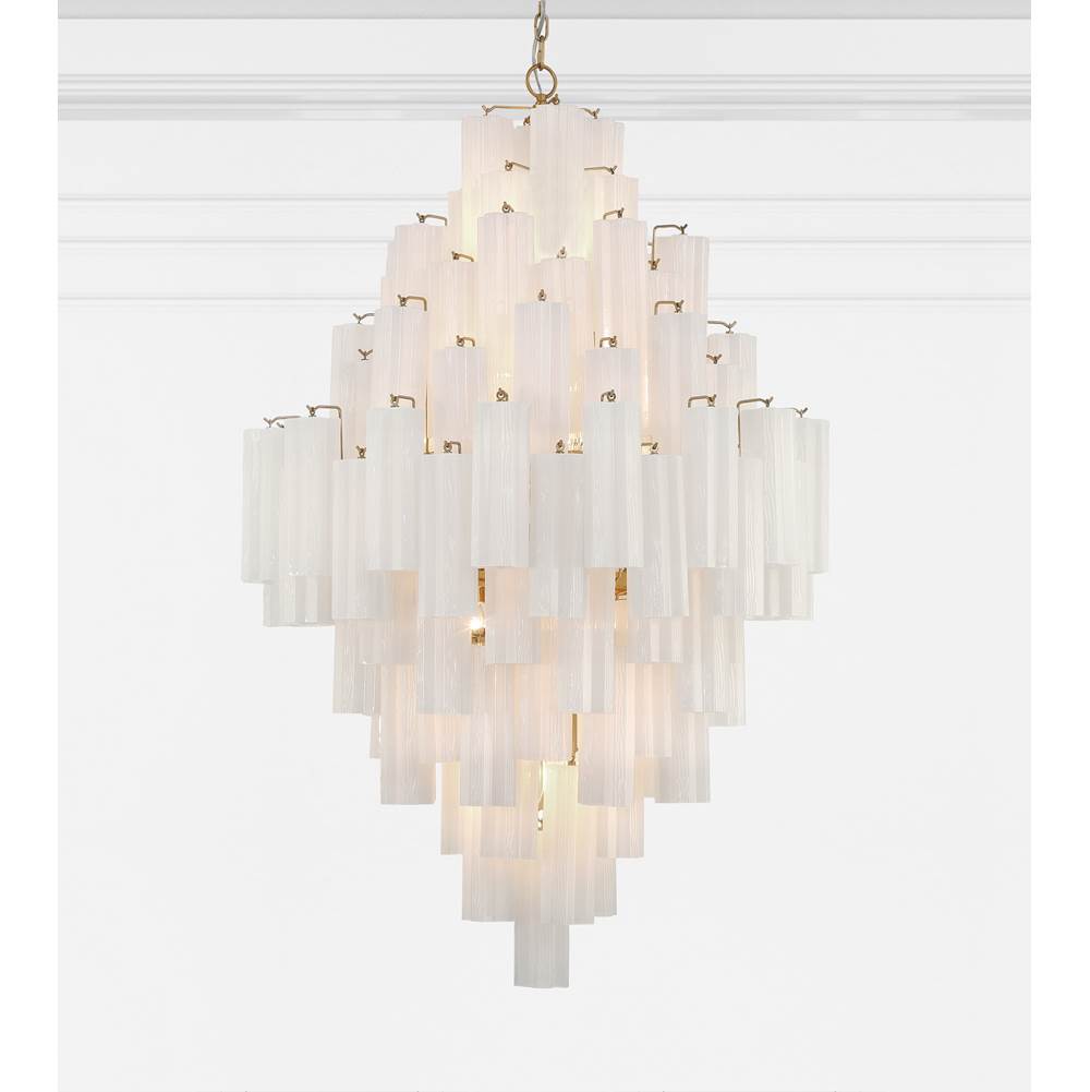 Crystorama ADD-319-AG-WH Aged Brass Addis 20 Light Aged Brass Chandelier Image 2