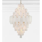 Crystorama ADD-319-AG-WH Aged Brass Addis 20 Light Aged Brass Chandelier Image 2