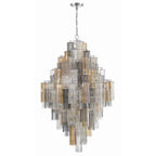 Crystorama Addis 20 Light Aged Brass Chandelier