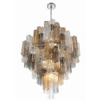 Crystorama ADD-319-CH-AU Polished Chrome Addis 20 Light Polished Chrome Chandelier Image 4