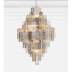Crystorama ADD-319-CH-AU Polished Chrome Addis 20 Light Polished Chrome Chandelier Image 2