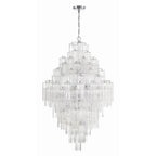 Crystorama Addis 20 Light Aged Brass Chandelier