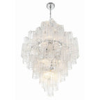 Crystorama ADD-319-CH-CL Polished Chrome Addis 20 Light Polished Chrome Chandelier Image 4