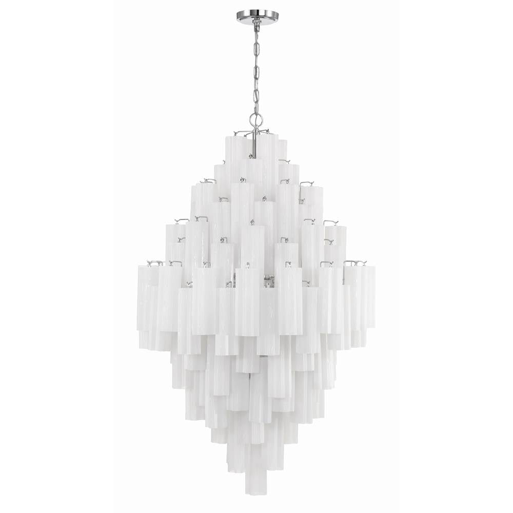 Crystorama Addis 20 Light Aged Brass Chandelier