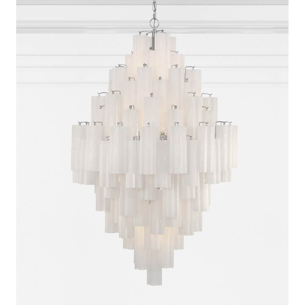 Crystorama ADD-319-CH-WH Polished Chrome Addis 20 Light Polished Chrome Chandelier Image 2