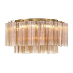 Crystorama ADD-321-AG-AM Aged Brass Addis 7 Light Aged Brass Flush Mount Image 5