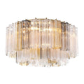 Crystorama ADD-321-AG-AU Aged Brass Addis 7 Light Aged Brass Flush Mount Image 1