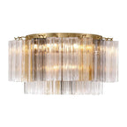 Crystorama ADD-321-AG-AU Aged Brass Addis 7 Light Aged Brass Flush Mount Image 5
