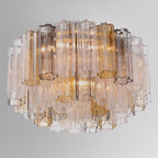 Crystorama ADD-321-AG-AU Aged Brass Addis 7 Light Aged Brass Flush Mount Image 2