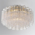 Crystorama ADD-321-AG-CL Aged Brass Addis 7 Light Aged Brass Flush Mount Image 2